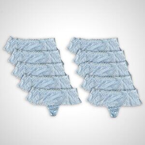 (Pack of 10) Size 10/3XL Vintage Secret Treasures Thin Blue Lace Skirt Underwear